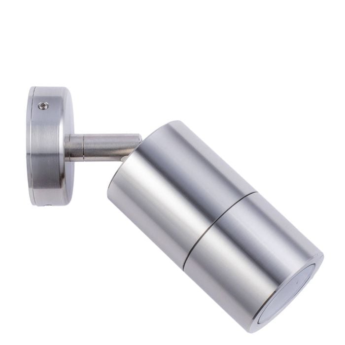 CLA Lighting GU10 Exterior Wall Pillar 1-Light Adjustable Spot Light (316 Stainless Steel) IP65