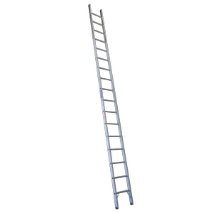 INDALEX 5.5m Industrial Aluminium 180KG Pro Series Single Ladder