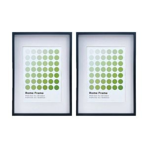 2PK Braz A2 Rome Image Photo Document Display Frame 42x59.4cm Black