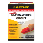Dunlop 1.5kg Ultra White Flexible Coloured Grout
