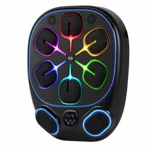 Advwin Music Boxing Machine, Wall Mounted Electronic Smart Bluetooth Boxing Training Equipment with 9 Modes & 9 Speeds