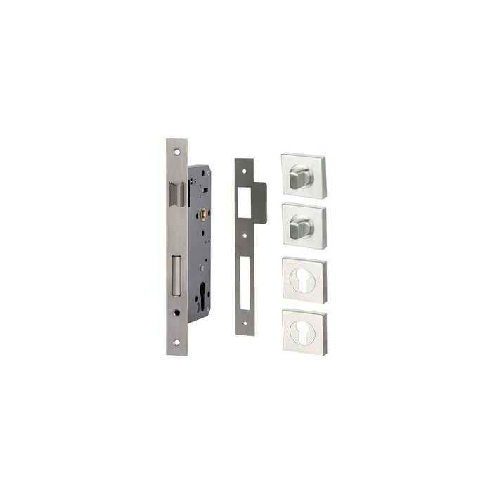 Miles Nelson Square Escutcheon Pull Handle Lock Kit