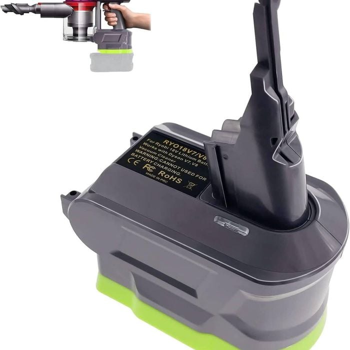 Tavice V7/v8 Battery Adapter, For Ryobi 18v One+ Battery Work For Dyson V7 & V8 Series Vacuum Cleaner (v7 V8 Common)