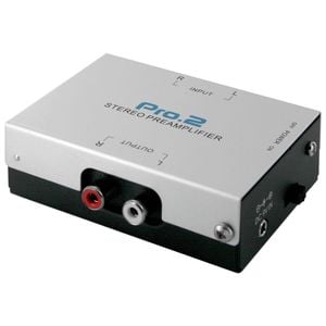Pro 2 Inline Phono Preamp Pre-Amp Stereo Audio Vinyl Record Player Turntable