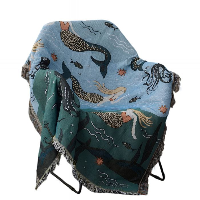 Anyhouz Throw Blanket Mermaid Camping Mat 160x260cm