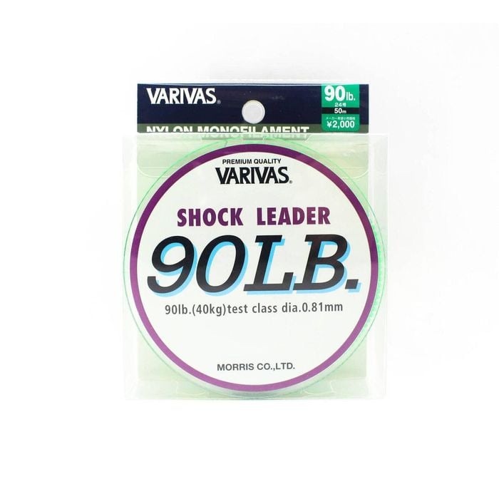 Varivas Monofilament Nylon Shock Fishing Leader 50m 90lb