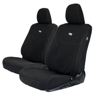 Razorback 4x4 Neoprene Front Seat Covers For a Toyota HiLux 8th Gen (Cloth Seats Only)