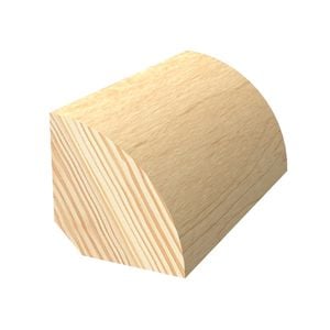 22.4 x 22.4mm 2.4m Clear Pine Quad