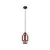 CLA Lighting LAMINA Copper Coloured Glass Pendant Light - Oval Cylinder