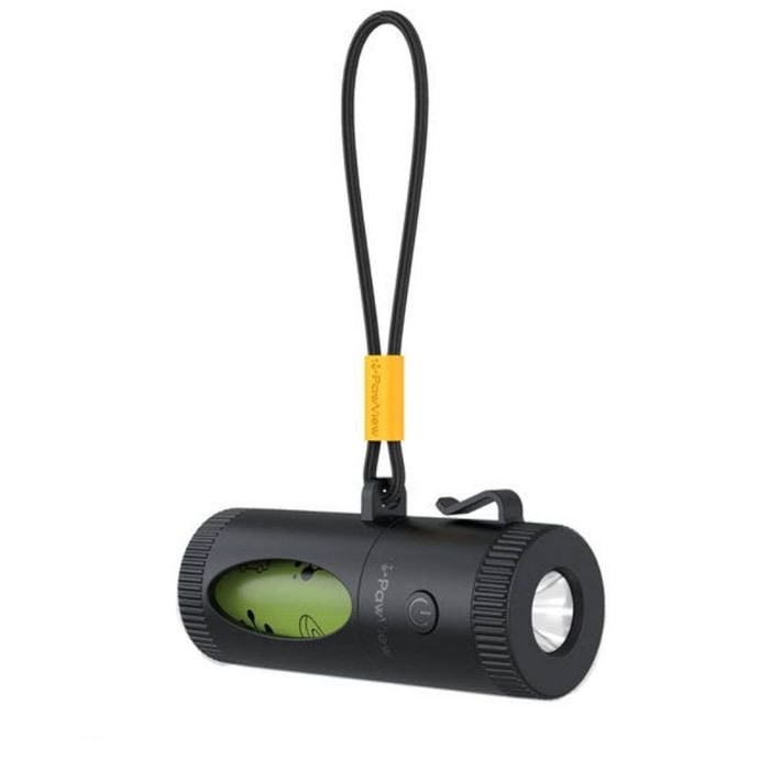 Pawview Smart Poop Bag Dispenser With Retractable Function, Built-in Flashlight, Smart Running Paw