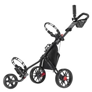 CaddyTek 11.5 v3 SuperLite Deluxe 3-Wheel Golf Buggy - Black