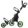 CaddyTek 11.5 v3 SuperLite Deluxe 3-Wheel Golf Buggy - Lime