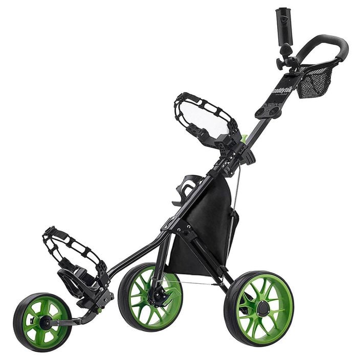 CaddyTek 11.5 v3 SuperLite Deluxe 3-Wheel Golf Buggy - Lime