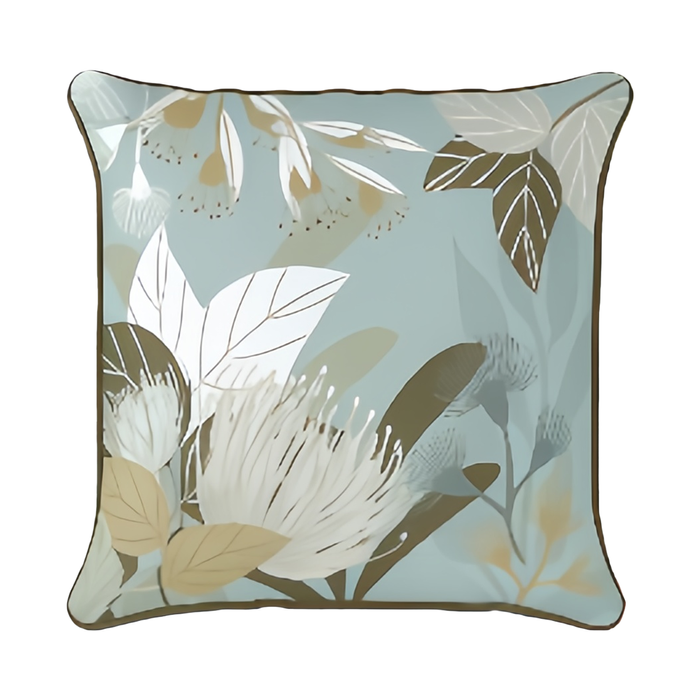 Mojo 45cm Botanical Coastal Cushion Cover With Pipe