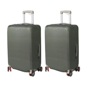 2PK Tosca Luggage Cover Durable Suitcase Protector Colour Moss Medium