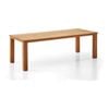 Barbados Outdoor Teak 2.4M Table In Rectangle Teak Timber