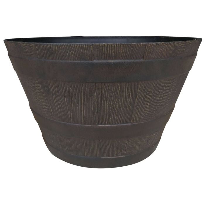 Northcote Pottery 33cm Walnut Whiskey Barrel