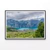 Lake Surrounded By Mountains  Print 100% Australian Made 120x90cm  (Poster)