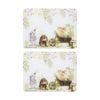 2x Ashdene Bunny Tales Surface Protector Placemat Bunnywork 30x40cm Animal Art