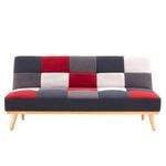 Sarantino 3 Seater Multicoloured Linen Sofa Bed