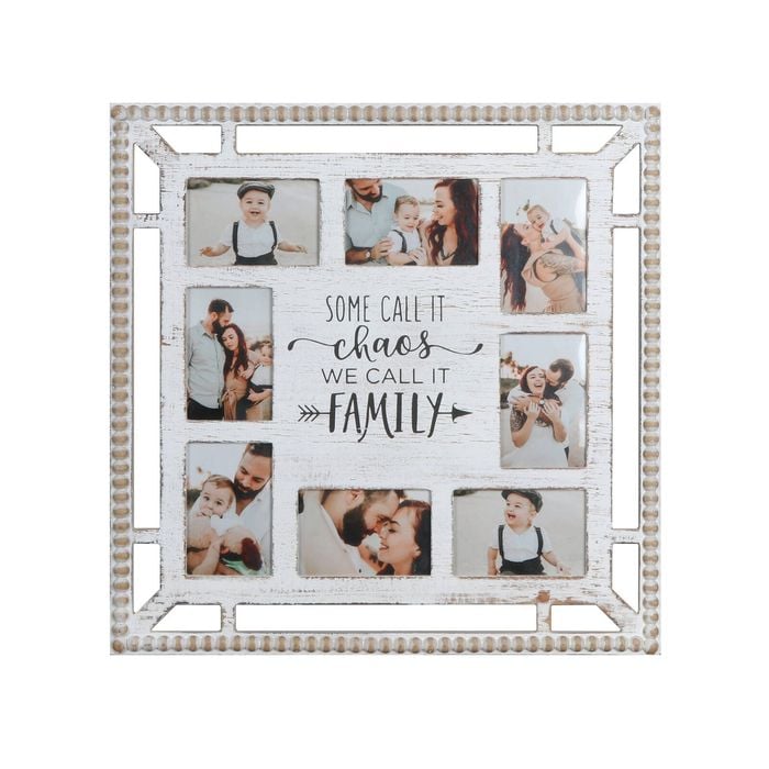 Willow & Silk MDF 60cm 'Family love/Chaos' Photo Gallery Collage/Wall Art