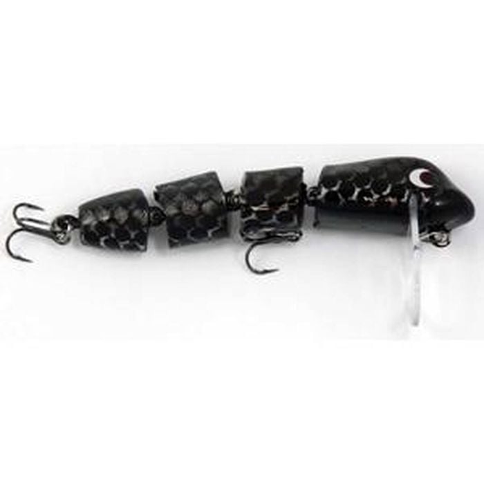 Taylor Made Jimmy Lizard 80mm Hard Body Fishing Lure Black With Silver Scale