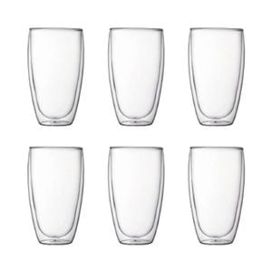 Bodum Pavina Double Wall 450ml Large Glass 6 Piece Set
