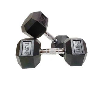 Morgan Rubber Hex Dumbbells - Pair [17.5kg]