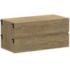 Flexi Storage Studio 760 x 360 x 360mm Oak Silhouette 2 Drawer Unit