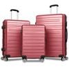 ALFORDSON 3pcs Luggage Trolley Suitcase Set Pink