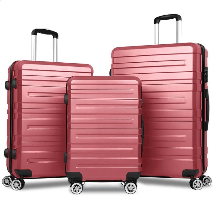 ALFORDSON 3pcs Luggage Trolley Suitcase Set Pink