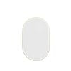 Attica 900 x 600mm Brushed Gold Metal Framed Nobu Oval LED Mirror