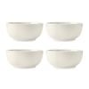 4pc Mikasa Cranborne Stoneware Cereal Bowl Set, 15cm - Cream