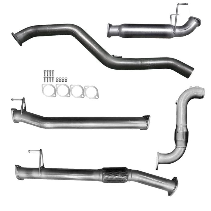 Ignite Exhausts Turbo Back For Isuzu D-max 4jj3 Cat & Hotdog Raw Aluminised Steel