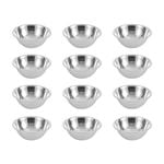 12PK Lemon & Lime High-Quality Durable Stainless Steel Sleek Mixing Bowl 20cm