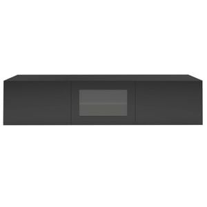 1.8m Black Glacia Floating TV Unit