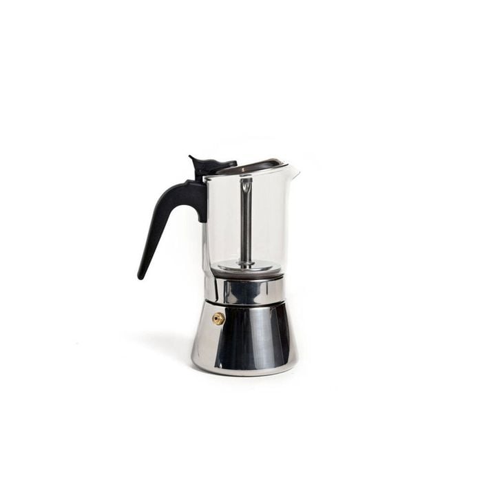 Coffee Culture Stainless Steel 10-Cup/360ml Brewing Espresso Moka Pot Silver
