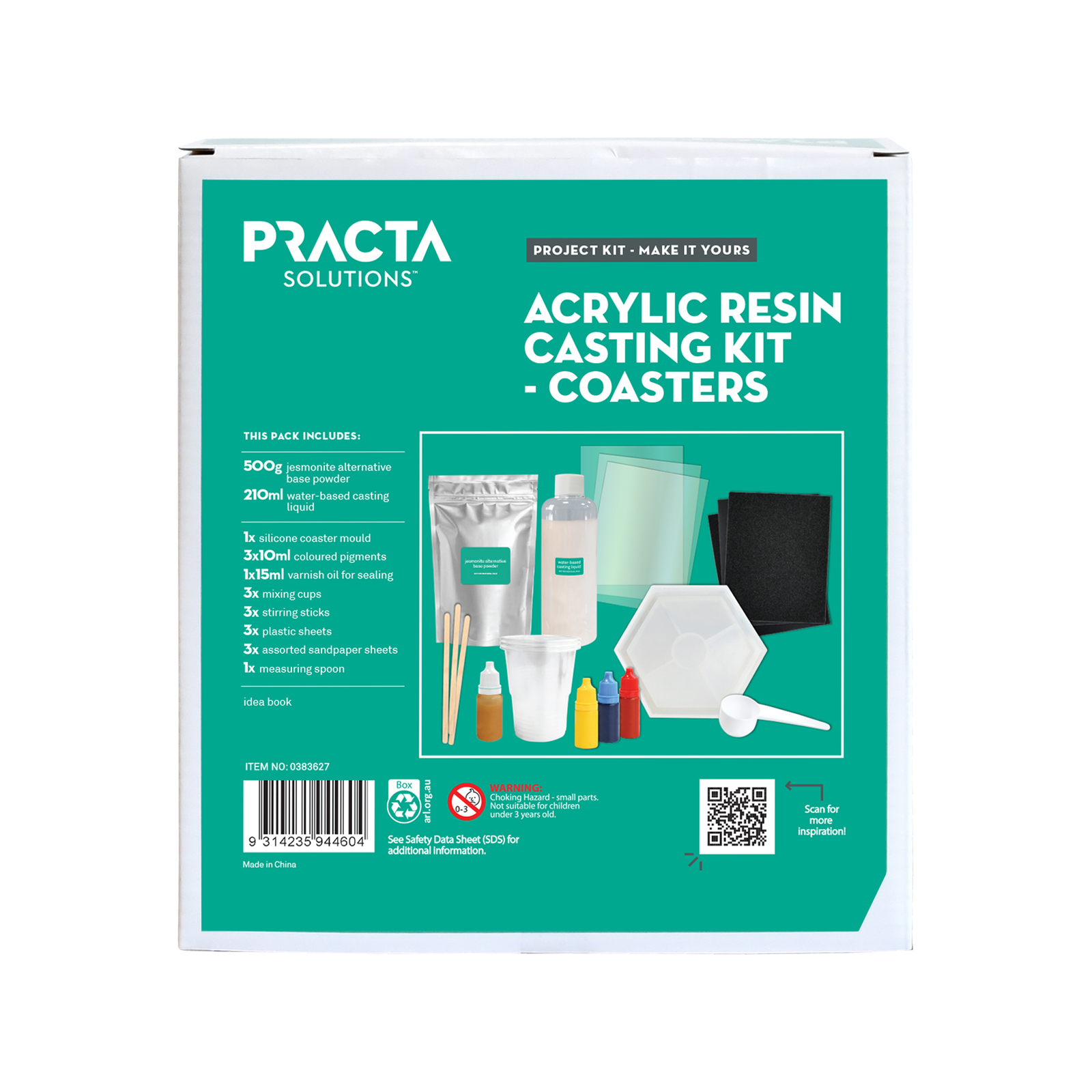 Practa Solutions Coasters Acrylic Resin Casting Kit