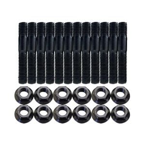 12 Pcs M8x1.25x50mm High Tensile Stud Kit For Manifold & Turbo