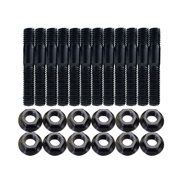 12 Pcs M8x1.25x50mm High Tensile Stud Kit For Manifold & Turbo