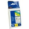 Brother Tze Tape – 9mm Black On White, Durable Labeling For Home & Office