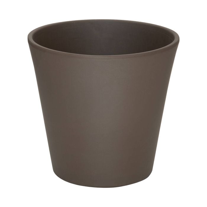 Moda 25cm Titanium Clay Cono Italian Terracotta Pot