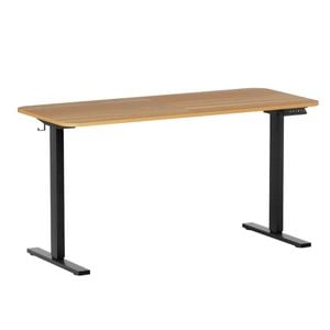 Artiss Electric Standing Desk 140cm Adjustable Height Motorised Home Office Desk Oak Black