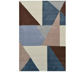Prism Modern Handmade Wool Rug - 6233 - Grey - 190x280cm