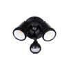 Brilliant Black Raptor III LED DIY Twin Security Light with Sensor