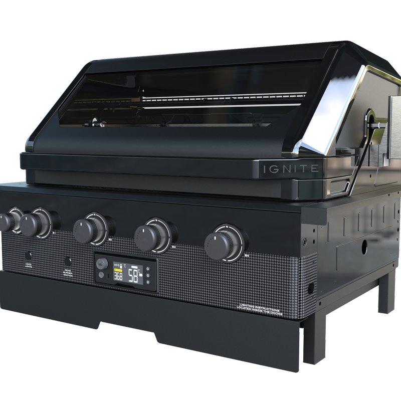 Ignite 4 Burner Gas Built In BBQ