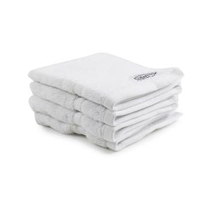 4pc Onkaparinga 30x30cm Flinders Face Washer 600GSM White