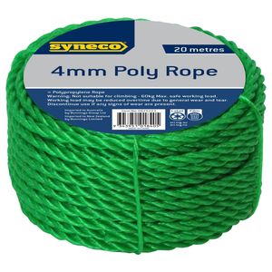 Syneco 4mm x 20m Polypropylene Rope
