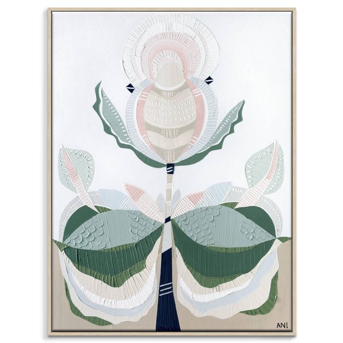 Artist Lane "Banksia Elements No. 2  " by Ani Ipradjian - 41x51cm Timber Framed Canvas