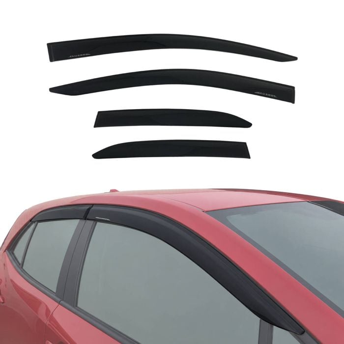 AUSGO Luxury Weather Shields for Toyota Corolla Hatch 2018-Onwards Weathershields Window Visors Wind Deflectors
